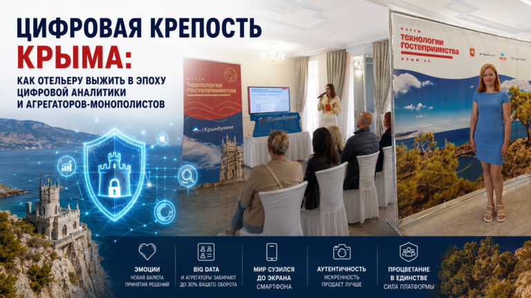Цифровая крепость Крыма: как отельеру выжить в эпоху цифровой аналитики и агрегаторов-монополистов